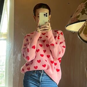 heart sweater 💓 size xs